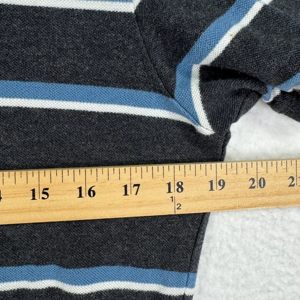 Banana Republic Polo Shirt Mens Medium‎ M Striped Short Sleeve Casual